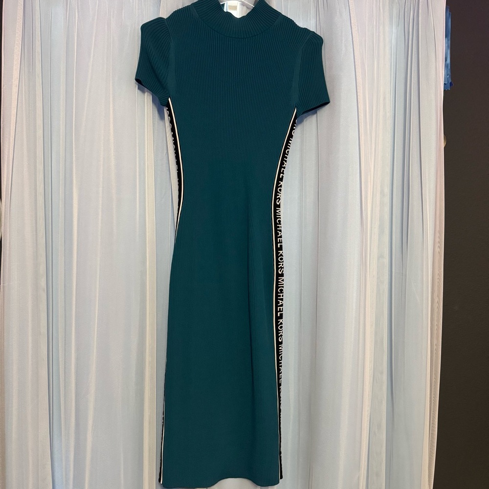 Michael Kors Lagoon Body-con Ribbed Dress